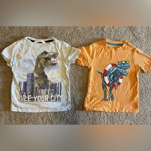 Gap boys t-shirt lot dinosaur t-rex short sleeve city New York H&M size 2-4T
